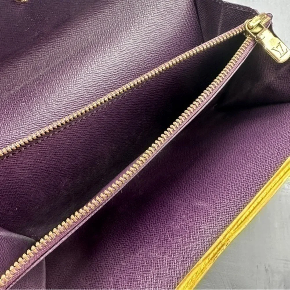 AUTHENTIC Louis Vuitton Sarah Epi leather wallet. Tassel yellow. - Picture 2 of 12